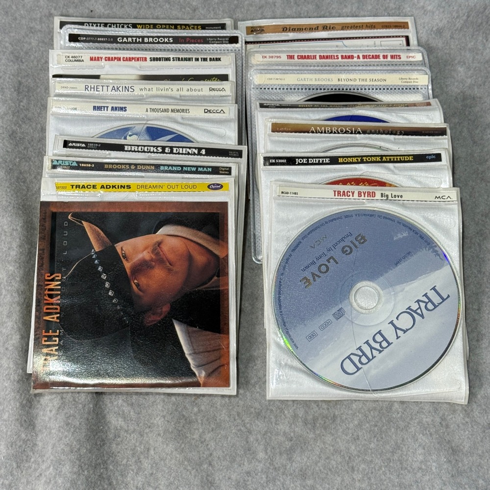 16 Country CD Lot – Disc & Artwork Only –Garth Brooks Brooks & Dunn Dixie Chicks